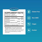 EuroMedica Magnesium + P-5-P - Bone & Heart Health Support Supplement - Dietary Supplement with Vitamin B6, Zinc & Magnesium - Pyridoxal-5-Phosphate Vegan Capsule Supplement - 60 Capsules