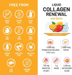 NatureWise Hydrolyzed Liquid Collagen for Women & Men 4000mg - No Added Sugar - Multi Collagen Peptides + Biotin + Vitamin C + Vitamin B Complex & Hyaluronic Acid - Mango - 15.22 fl oz[45 Day Supply]