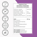 Supersmart - DMAE Supplement 390mg per Day (Dimethylaminoethanol) - from DMAE Bitartrate - Choline Production | Non-GMO & Gluten Free - 150 Vegetarian Capsules