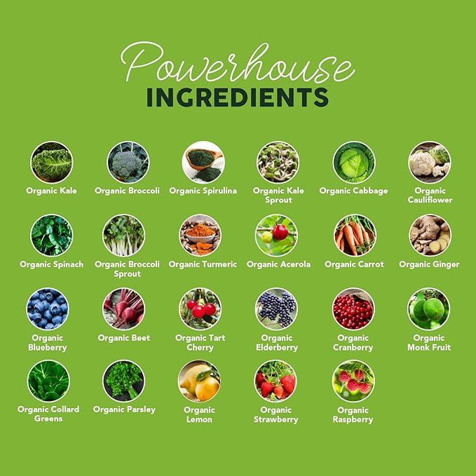 Paleovalley Organic Supergreens - Organic Greens Powder Superfood for Immune Support - Paleo Green Powder Blend - 30 Servings - 23 Superfoods - Gluten Free, No Cereal Grasses, Soy or Grain