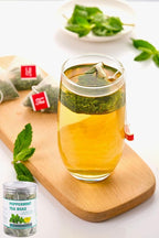 50 Peppermint Tea Bags, Herbal Mint Tea Bags, Traditional Dried Peppermint Leaves, Caffeine-Free, Supports Healthy Digestion, Stress Relief