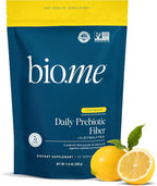 Bio.me Daily Prebiotic Fiber Lemonade with Electrolytes - 7g Per Serving - Soluble Fiber Supplement Powder for Women & Men - Digestive Health, Gut Health & Hydration - Sugar Free - 30 Servings