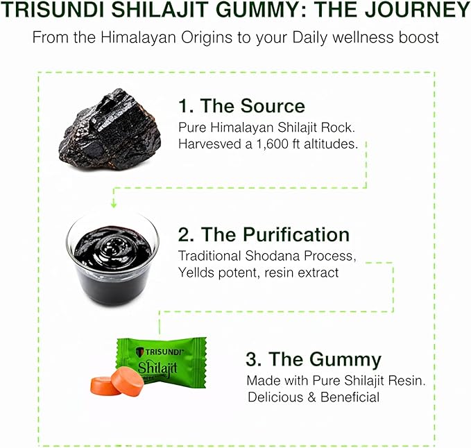 Himalayan Shilajit Gold Gummies 3000mg | Herbal Blend with Ginseng, KSM-66 Ashwagandha, Black Musli & Gokshura | Vegan Supplement – 60 Gummies (30 Day Supply)