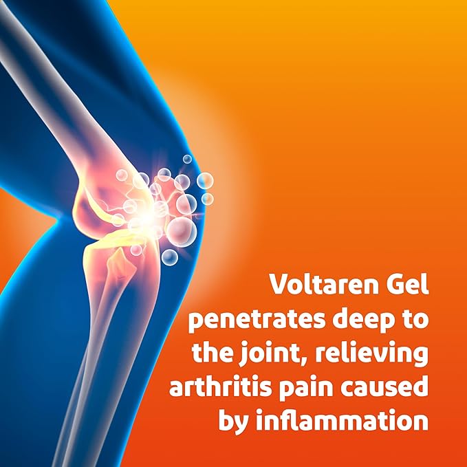 Voltaren Arthritis Pain Gel for Powerful Topical Arthritis Pain Relief with Diclofenac - NEW Easy Open Cap - 100 g x 2