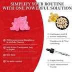 30 Days Supply 2500MG Liposomal Glutathione Gummies,Enhance 98% Absorption-for Skin whitening & Support Liver Function, Antioxidant for Aging Alleviation