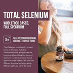 Total Selenium - 200 mcg, Plant-Based Selenium - Full Spectrum, Contains 4 Essential Organic Forms of Selenium Including Selenomethionine - Derived from Garlic - 60 Capsules
