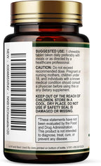 Vitamin B12 - 1000 mcg Per Serving Maximum Strength Methylcobalamin B-12 Chewable Tablet - Energy, Nervous System & Brain Support - Fast Dissolve, Gluten-Free, Non-GMO for Women & Men - 120 Tablets
