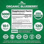 Zazzee Ultimate Anti Aging Antioxidant Bundle | USDA Organic Pomegranate with Polyphenol Rich Blueberry and Super Concentrated Grape Seed Extract Capsules | Non-GMO Vegan & ISO Lab Tested