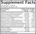 Kirkman WP Minerals || 90 Vegetarian Capsules || A Comprehensive Mineral Supplement for Those who do not get Enough nutrients from Their Diet.