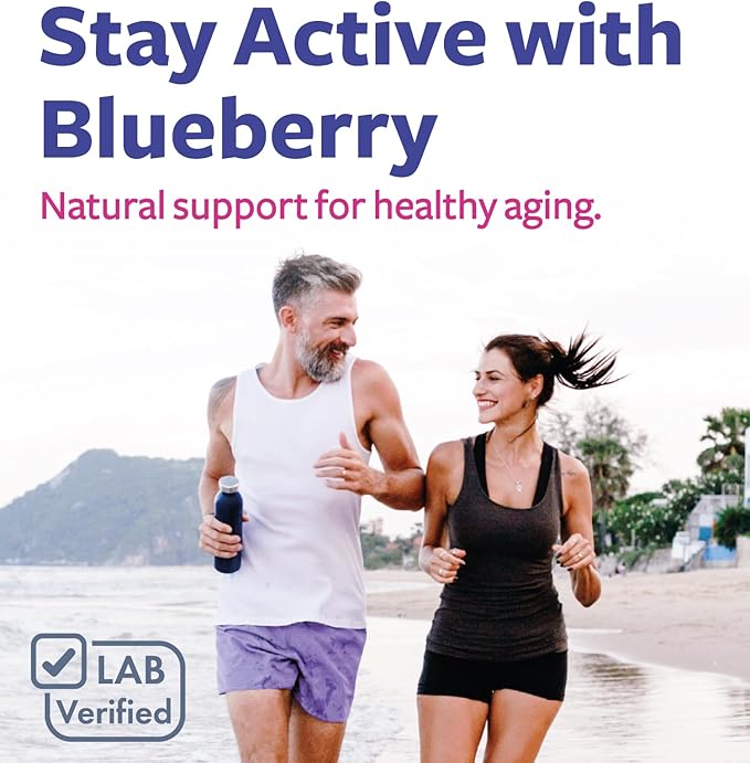 USDA Organic Blueberry Extract Capsules - High Potency Organic Blueberry 500mg 10:1 Extract Per 1 Capsule Serving - Blueberry Supplement for Brain & Immune Support - Vegan Non-GMO (2 Month Supply)