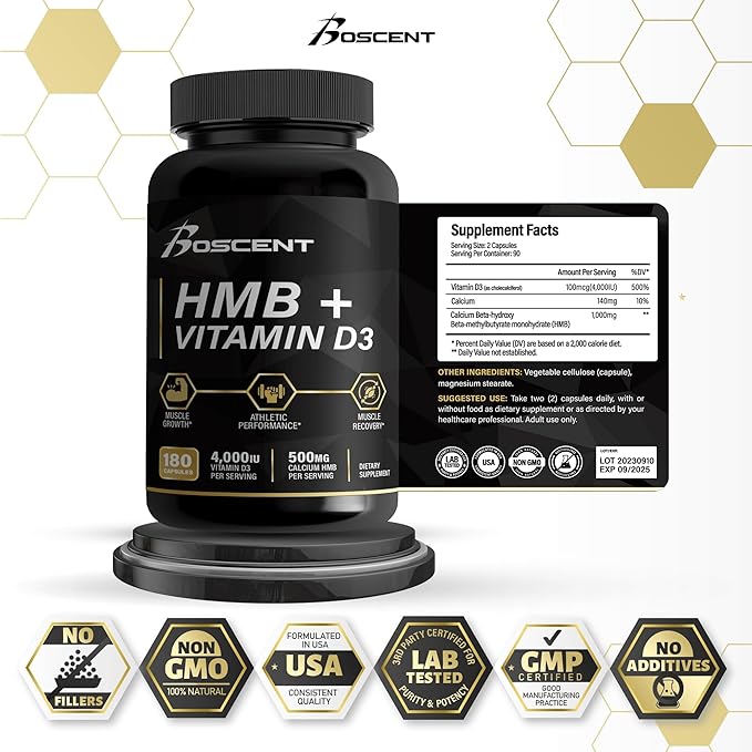 Apigenin Supplement for Sleep & HMB Vitaman D3