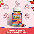 Probiotic Gummies for Digestive Health - 10 Billion CFU Bacillus Coagulans - Vegan & Non-GMO - Immune & Digestive Support for Men & Women - Strawberry & Mixed Berry Flavor, 60 Count