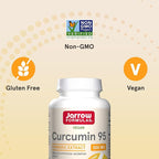 Jarrow Formulas Curcumin 95 Supplement - Turmeric Extract Supplement, 500 mg for Antioxidant & Joint Support, 120 Capsules