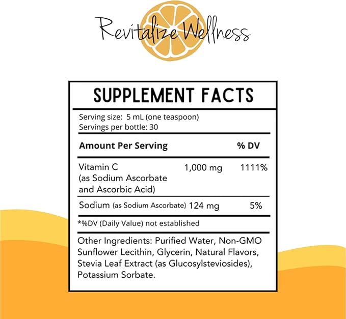 Liposomal Vitamin C | 1,000 mg Vitamin C | Profound Absorption, Pure, Corn Free, & GMO-Free | 30 Servings