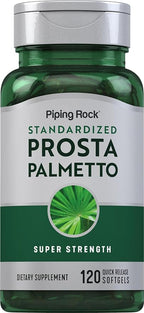 Piping Rock Saw Palmetto for Men and Women | 120 Softgels | Complex with Pumpkin Seed Oil & Pygeum Extract | Extra Strength Prostate Supplement | Non-GMO, Gluten-Free