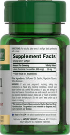 Nature's Bounty Lutein Pills, Eye Health Supplements and Vitamins, Support Vision Health, 20 mg, 40 Softgels (Pack of 2)