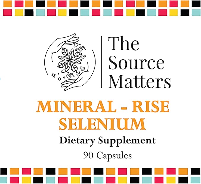 Mineral - Rise Selenium High-Bioavailability Selenium Glycinate for Antioxidant Support, Heart Health, and Prostate Wellness (90 Capsules)