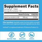 Doctor's BEST Sustained-Release Niacin with niaXtend,Supports Heart Health,Non-GMO,Gluten Free,Vegan 120 Tablets,(Pack of 2)