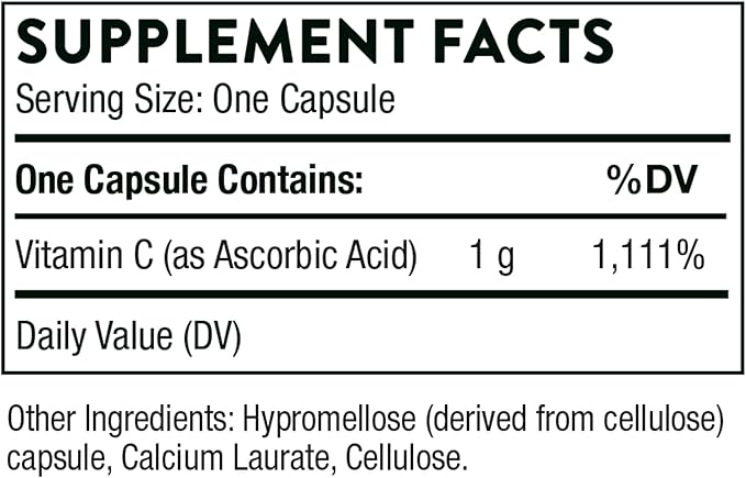 THORNE - Immune & Wellness Support Bundle - Asorbic Acid & Vitamin D-5000 - Antioxidant & Immune Function - 60 Servings