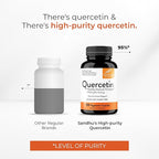 Sandhu's Quercetin Vegetarian Capsules Supplements 120 Count (Pack of 3) | 500mg per Capsule Bioflavonoids for Immune Support & Respiratory Health Seasonal Allergy Support | Quercitin for Men & Women