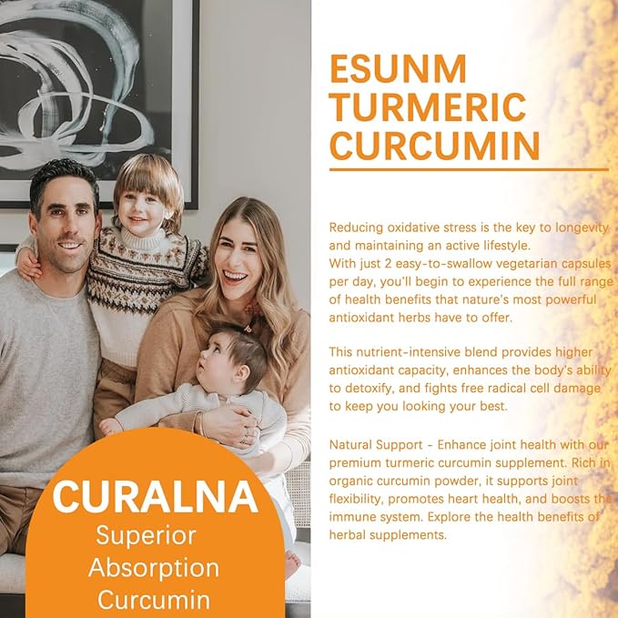 CURALIVA - Curcumin Phytosome 1000 mg - Clinically Studied High Absorption Curcumin Complex - Supports Health in Joints, GI Tract, Liver,Muscles & Immune Health Support - 120 Capsules - 60 Servings