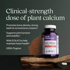 New Chapter Calcium Supplement - Bone Strength Plant-Based USDA Organic Calcium with Magnesium, Vitamin D3+K2, for Bone Health & Joint Mobility, Heart Support, 905 mg dose - 60 Slim Tablets