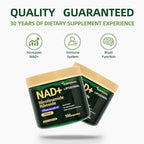 NAD+ Supplement with, Nicotinamide Riboside & Resveratrol 900mg – Anti-Aging Support for Women & Men, NMN Alternative, Vegan Non-GMO - 100 Capsules, 2 Pack