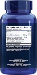 Life Extension Vitamin C and Bio-Quercetin®,Cardiovascular Health Supplement,Immune Support,Highly absorbable,quercetin,Vitamin C,Gluten Free,Non-GMO,Vegetarian,250 Tablets,(Pack of 2)