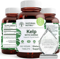 Natural Nutra Kelp Iodine with Potassium Iodide - Thyroid Support Supplement - Immune Strength & Metabolism Balance - Vegan Sea Kelp for Wellness - 225 mcg Iodine - 100 Tablets