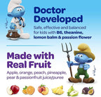 Smurfs Kids Calm Gummies | Calming Gummies for Kids with Lemon Balm & L Theanine | Made with Real Fruit | Doctor Developed | Gelatin Free Non-GMO No Artificial Flavors or Colors | 40 Servings