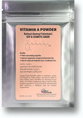 Vitamin A Powder Retinyl Palmitate, Pure Retinol Powdered Vitamin Water Soluble Vitamin A USP & Cosmetic Grade (2 oz. / 56 Grams)