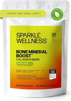 Sparkle Wellness FORTIBONE Bioactive Collagen Peptides | Collagen Powder Supplement with Nutra C Buffered Vitamin C for Bone Health | Bone Mineral Boost (Tropical) [30 Serves]