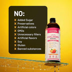 NatureWise Hydrolyzed Liquid Collagen for Women & Men 4000mg - No Added Sugar - Multi Collagen Peptides + Biotin + Vitamin C + Vitamin B Complex & Hyaluronic Acid - Mango - 15.22 fl oz[45 Day Supply]