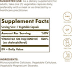 Solgar Vitamin D3 (Cholecalciferol) 125 mcg (5000 IU), 60 Vegetable Capsules - Helps Maintain Healthy Bones & Teeth - Immune System Support - Non-GMO, Gluten Free, Dairy Free - 60 Servings