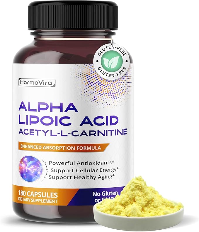 Alpha Lipoic Acid Acetyl-L-Carnitine - Support Bladder Cleanse, Urinary Tract Health - 180-day Supply