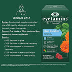 eyetamins Blue Blocker® Eye Health - 60 Lutein Gummies - Ophthalmologist-Developed - Support Vision, Filter Blue Light & Help Eye Strain - Promotes Sleep, Focus Eyesight – Vegan & Non-GMO Formula