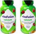 Vitafusion Gummies Calcium with Vitamin D3, 100 Count, Pack of 2