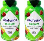 Vitafusion Gummies Calcium with Vitamin D3, 100 Count, Pack of 2
