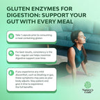 Fast Acting Gluten Digestive Enzymes for Intolerance - Gluten Digestive Enzymes for Women & Men for Debloat with DPP IV Blend Plus Lipase Amylase Bromelain for Gut Health & Digestion Support - 60 Ct