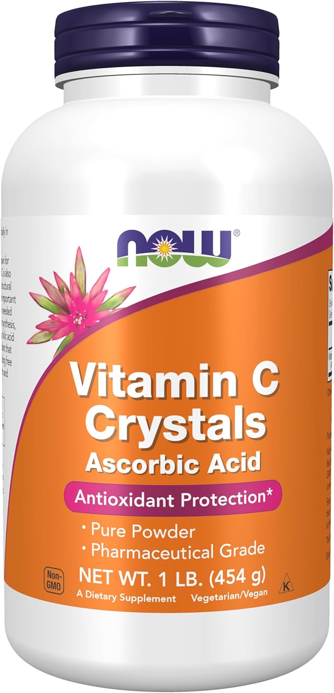 NOW Supplements, Vitamin C Crystals (Ascorbic Acid), Antioxidant Protection*, 1-Pound