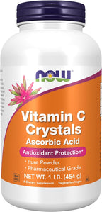 NOW Supplements, Vitamin C Crystals (Ascorbic Acid), Antioxidant Protection*, 1-Pound