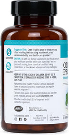 NatureWise Oral Probiotics for Mouth Bad Breath-Chewable Sugar-Free Mint-Lactobacillus reuteri Chewable-Oral Probiotics for Kids&Adults-Non-GMO USA Manufactured-[60-Day Supply],60 Count (Pack of 2)