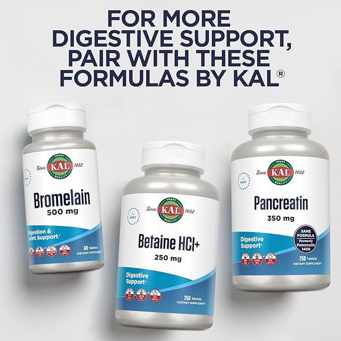 KAL Acidophilus ProBiotic-4, 500 Million CFUs, Four Probiotic Strains, Probiotics for Women and Men, Freeze Dried, L. acidophilus, L. bulgaricus, S. thermophilus, B. bifidum, 250 Servings, 250 VegCaps