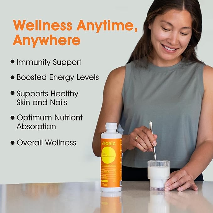 Liposomal Vitamin C 1000mg Liquid – Family Immunity Support | Up to 5× Higher Absorption | Multivitamin with D3, B12, Zinc | Collagen & Recovery Support | Vegan, Sugar-Free | 30 Servings