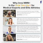 InnoSupps Inno NMN+ Supplement 500mg with NAD+ for Brain Function, Anti Aging & Cell Regeneration, Supports Cellular Energy, Muscle & Heart Health, w/Resveratrol, Niacin, & Vitamin C - 90 Servings