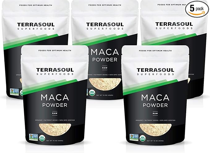 Terrasoul Superfoods Organic Raw Maca Powder, 5 Lbs - Premium Quality | to Support Increased Stamina & Energy