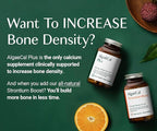ALGAECAL Bone Builder Pack - Plant Based Calcium Supplement & Strontium - Organic Calcium 750mg with Vitamin D3 1600 IU, Vitamin K2, Magnesium, 16 Nutrients for Bone Health & Density (3-Month Supply)
