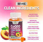 CoQ10 Gummies 100mg Per Serving - 3X Strength, High Absorption, Antioxidant Supplement for Heart Health Support & Energy Production, Ultra Coenzyme Q10 Vitamins, Coq 10 Supplements - 30 Gummies
