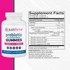 Just Thrive Probiotic Gummies - Kids, Men, and Womens Probiotic - for Digestive and Overall Health, 90 Count