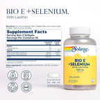 Solaray Bio E with Selenium Supplement, 400iu, 120 Count